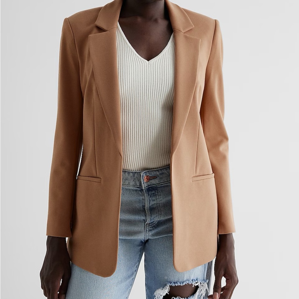 Columnist Shine Open Front Blazer